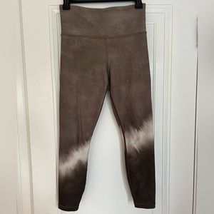 Small Athleta Leggings Brown and White